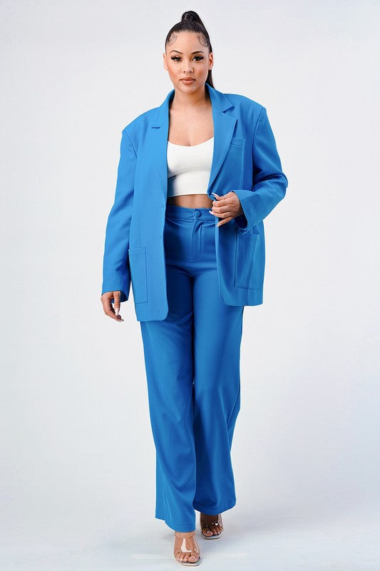 LOOSE FIT BLAZER AND PANTS