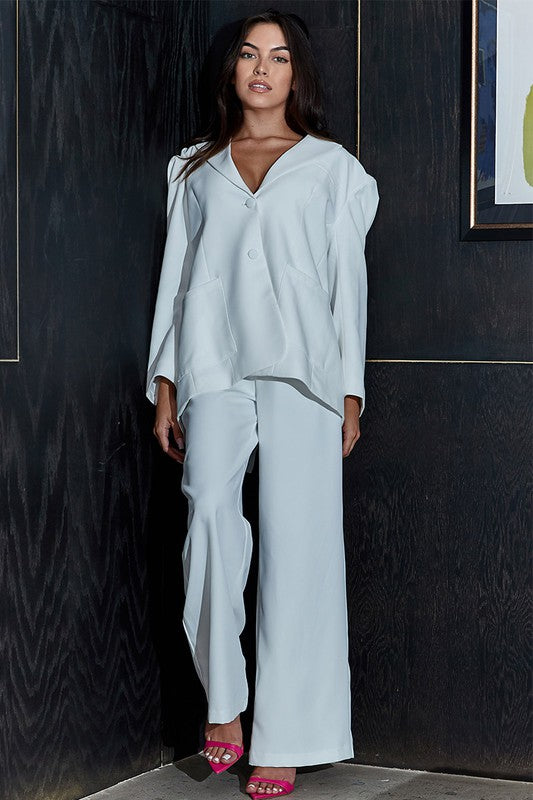 LOOSE FIT BLAZER AND PANTS