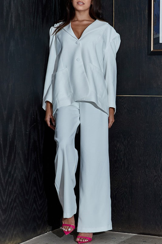 LOOSE FIT BLAZER AND PANTS