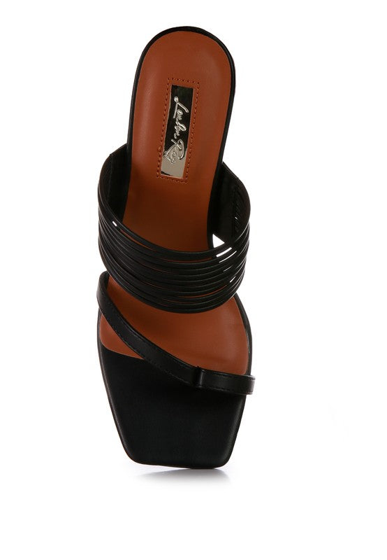 Mid Block Heel Sandals