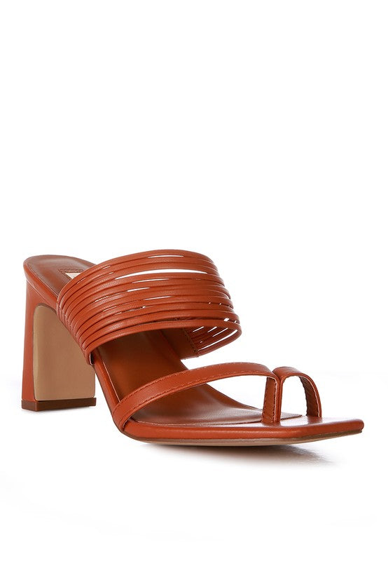 Mid Block Heel Sandals
