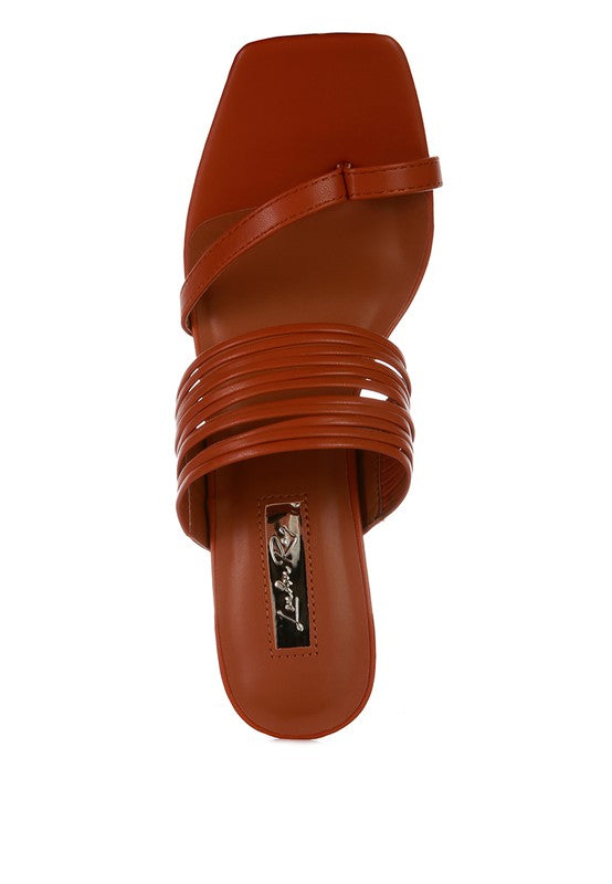 Mid Block Heel Sandals