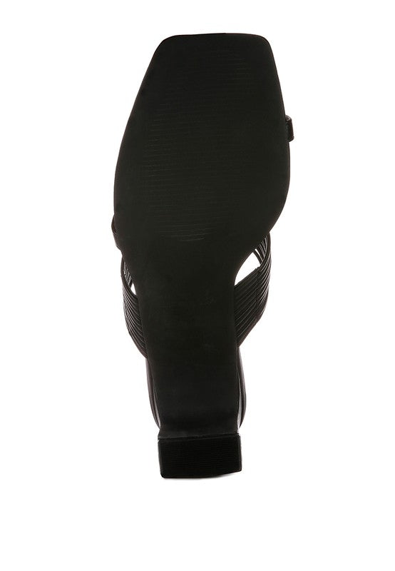 Mid Block Heel Sandals