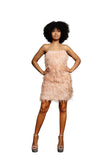 Salmon Feather Dress