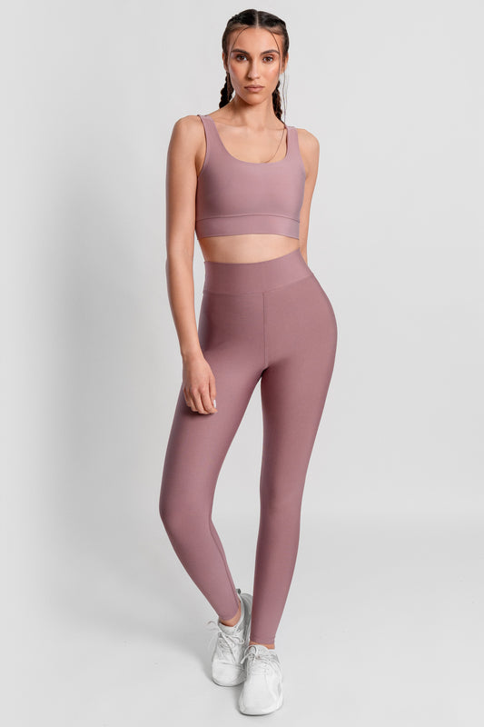 Waist Detailed High Waist Rose Sport Leggings