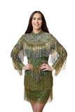Green Gold Short Dress