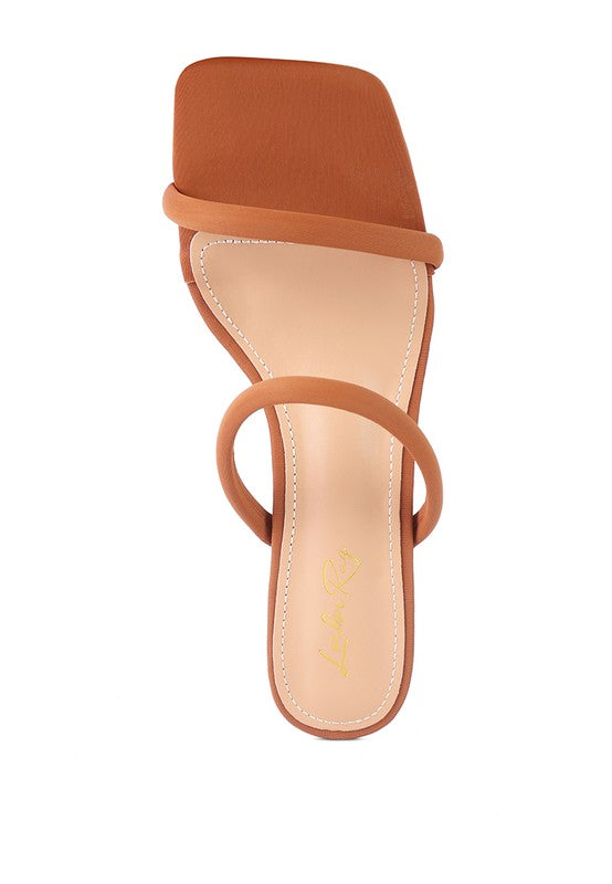 DOWNTOWN EXPERIMENT HEEL SLIDE SANDALS