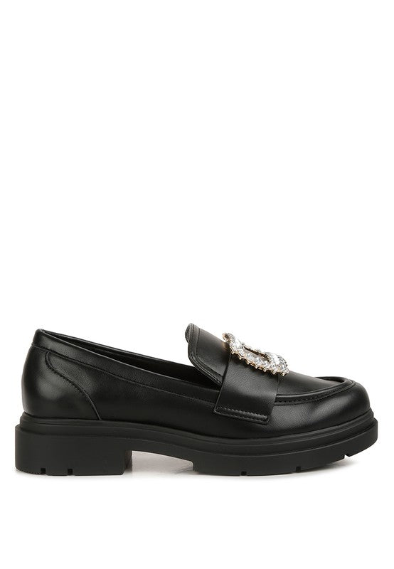 Bossi Loafers With Buckle Embellishment