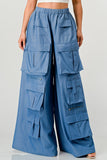 OVERSIZED MULTI POCKET CARGO PANTS